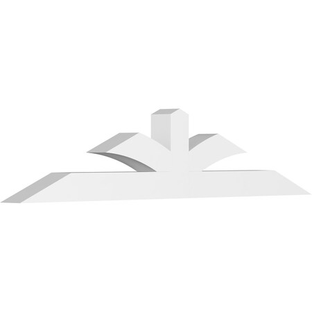Ekena Millwork Richland Architectural Grade PVC Gable Bracket, 96"W x 20"H x 6"D x 6"F, 5/12 Pitch GBP096X20X0606RIC00